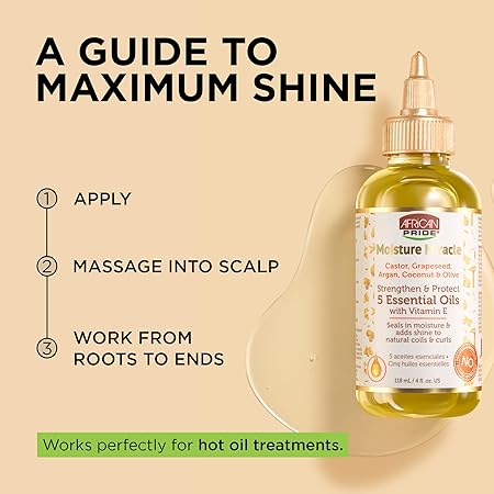 African Pride Moisture Miracle 5 Essential Oils for Hair
