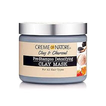 Creme of Nature Clay & Charcoal Pre Shampoo Detoxifying Clay Mask