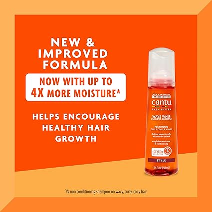 Cantu Wave Whip Curling Mousse with Shea Butter – 2 Pack
