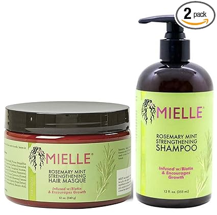 Mielle Organics Strengthening Shampoo & Hair Mask Set