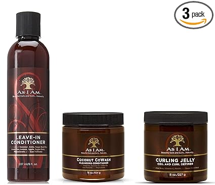 Natural Curl Care Trio: Co-Wash, Conditioner & Gel