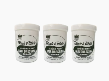Black & White Genuine Pluko Hair Pomade | 3-Pack