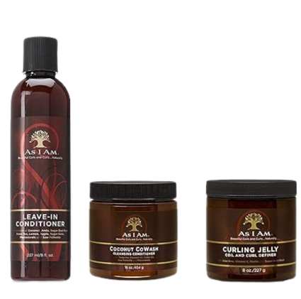 Natural Curl Care Trio: Co-Wash, Conditioner & Gel